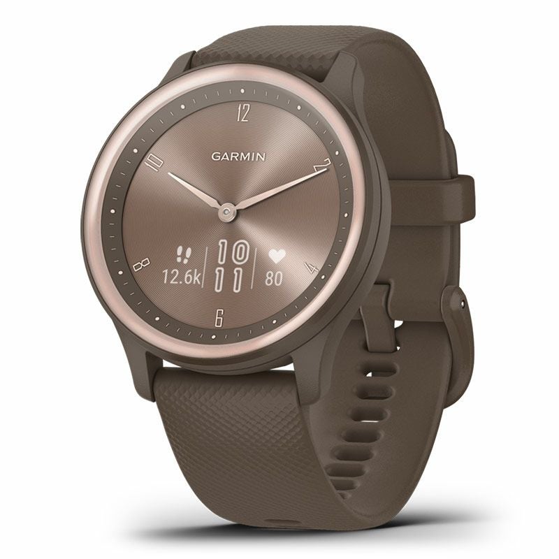 GARMIN vivomove Sport Peach Gold / Cocoa ガーミン ヴィヴォムーブ スポーツ ゴールド / ココア 010-02566-42