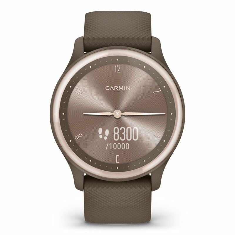 GARMIN vivomove Sport Peach Gold / Cocoa ガーミン ヴィヴォムーブ スポーツ ゴールド / ココア 010-02566-42
