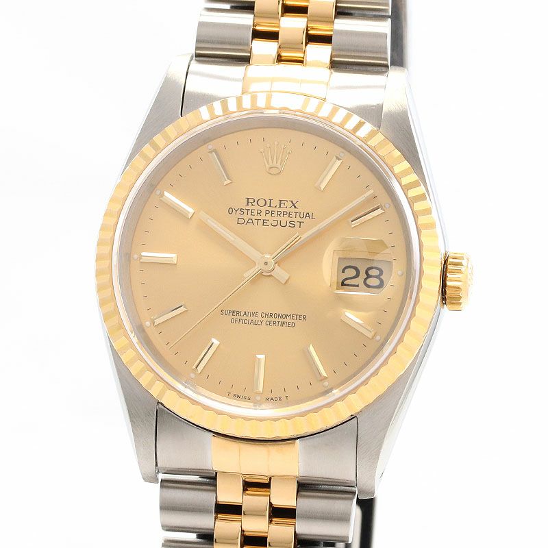 【中古】ROLEX OYSTER PERPETUAL DATE JUST ロレックス オイスター パーペチュアル デイトジャスト 16233