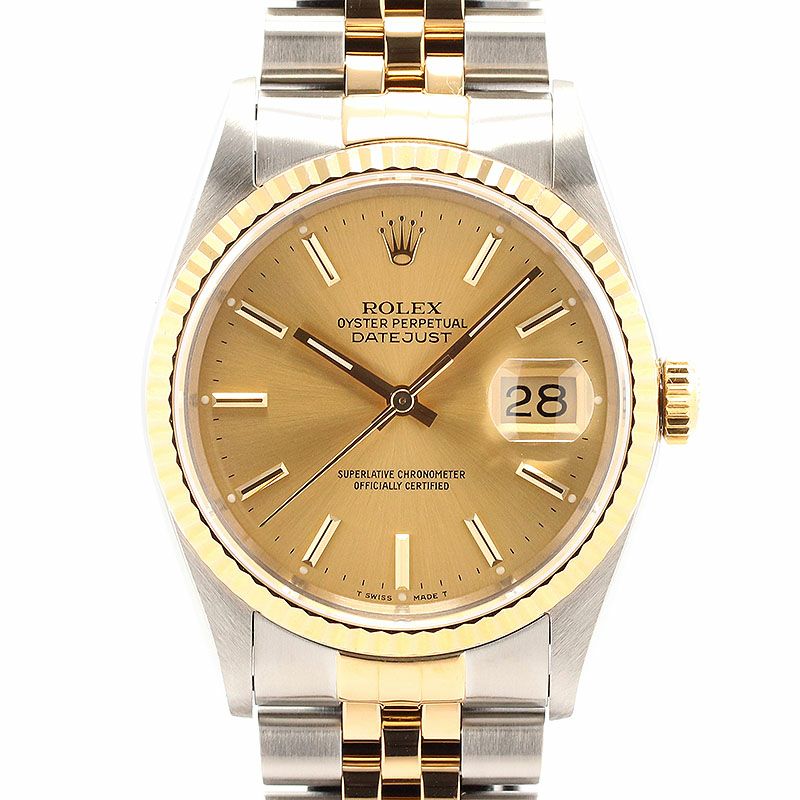 【中古】ROLEX OYSTER PERPETUAL DATE JUST ロレックス オイスター パーペチュアル デイトジャスト 16233
