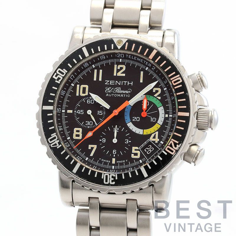 【中古】ZENITH RAINBOW FLYBACK CHRONOGRAPH EL PRIMERO ゼニス レインボーフライバッククロノグラフ エル・プリメロ 02.0480.405/24