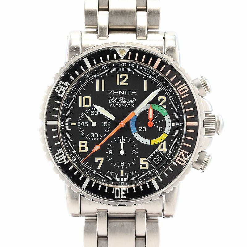 【中古】ZENITH RAINBOW FLYBACK CHRONOGRAPH EL PRIMERO ゼニス レインボーフライバッククロノグラフ エル・プリメロ 02.0480.405/24