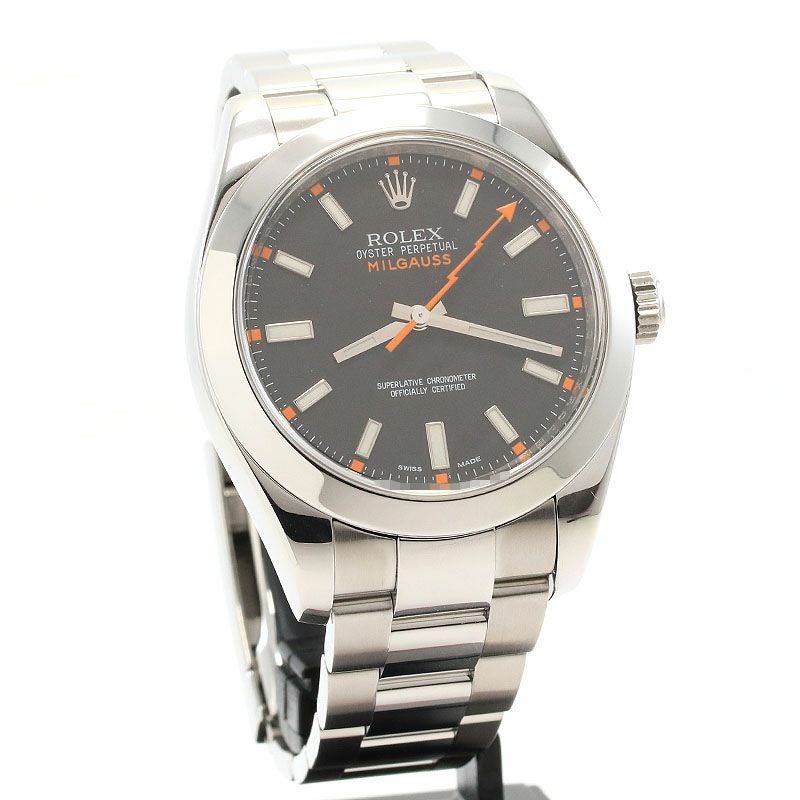【中古】ROLEX OYSTER PERPETUAL MILGAUSS ロレックス オイスターパーペチュアル ミルガウス 116400 (M116400-0001)
