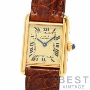 【中古】CARTIER MUST TANK SMALL MODEL VERMEIL カルティエ マストタンク ヴェルメイユ SM W1003153