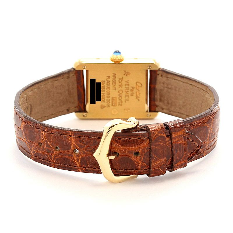 【中古】CARTIER MUST TANK SMALL MODEL VERMEIL カルティエ マストタンク ヴェルメイユ SM W1003153