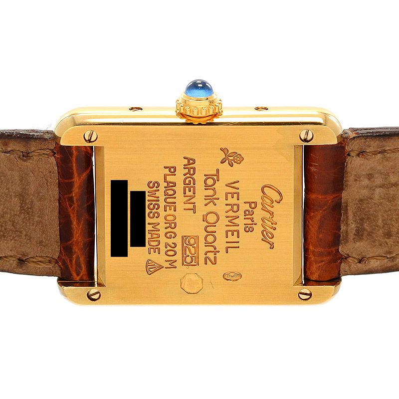 【中古】CARTIER MUST TANK SMALL MODEL VERMEIL カルティエ マストタンク ヴェルメイユ SM W1003153