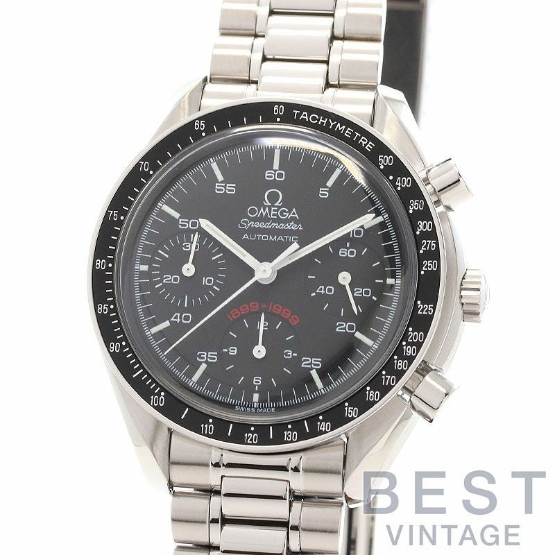 【中古】OMEGA SPEEDMASTER REDUCED A.C. MILAN 100TH ANNIVERSARY LIMITED オメガ スピードマスター リデュースド ACミラン100周年記念 1999本限定 3510.51.00