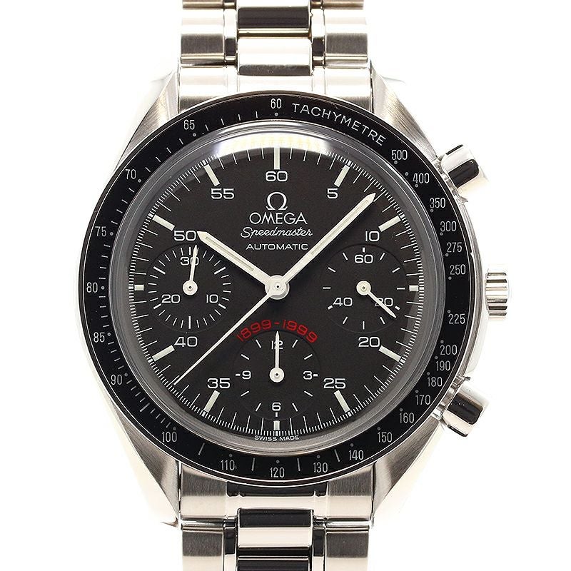 【中古】OMEGA SPEEDMASTER REDUCED A.C. MILAN 100TH ANNIVERSARY LIMITED オメガ スピードマスター リデュースド ACミラン100周年記念 1999本限定 3510.51.00