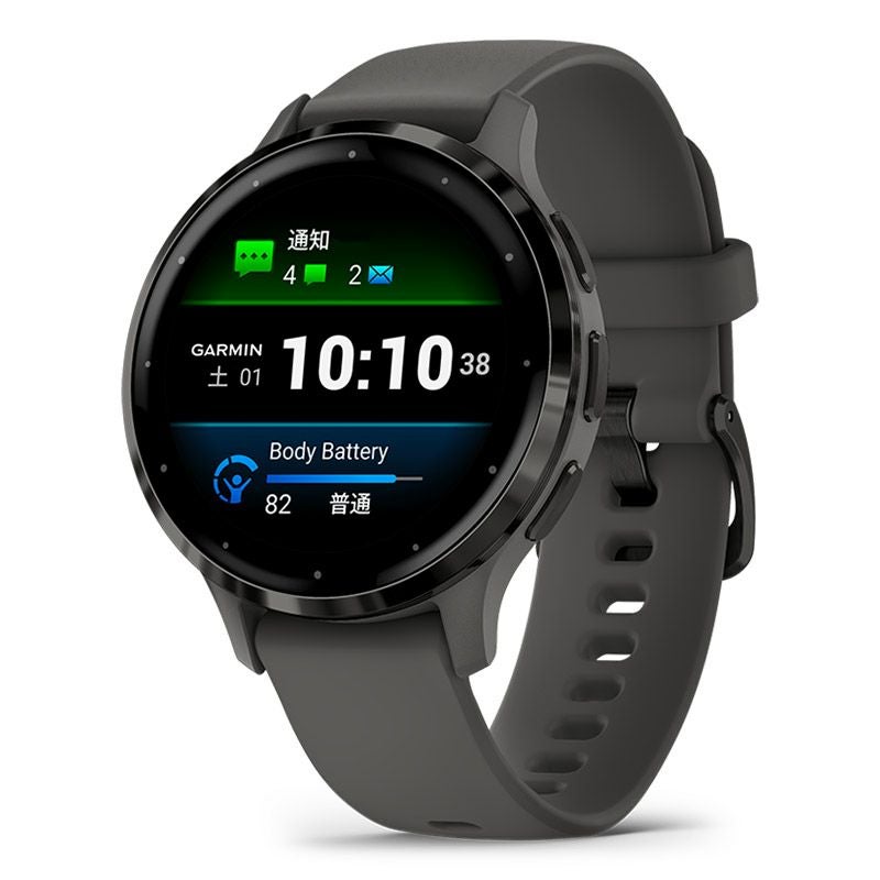 GARMIN Venu 3S Black Sesame / Slate ガーミン ヴェニュー 3S ブラックセサミ / スレート 010-02785-40
