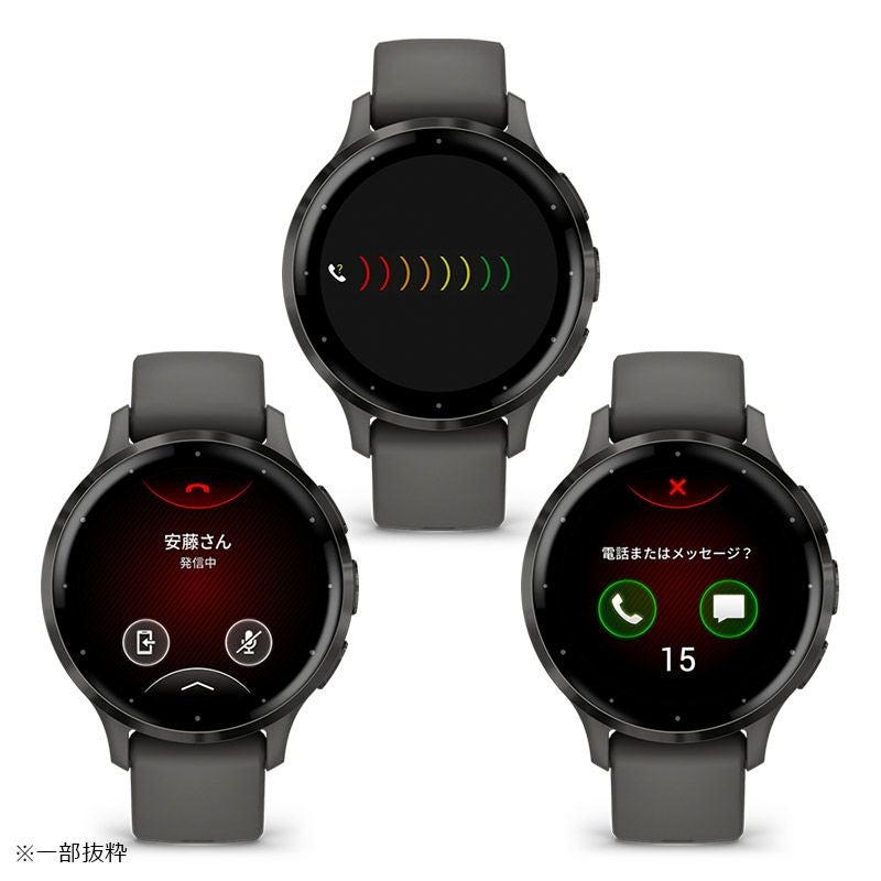 GARMIN Venu 3S Black Sesame / Slate ガーミン ヴェニュー 3S ブラックセサミ / スレート 010-02785-40