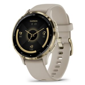 GARMIN Venu 3S French Gray / Cream Gold ガーミン ヴェニュー 3S フレンチグレイ / クリームゴールド 010-02785-42