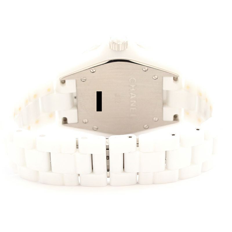 【中古】CHANEL J12 WHITE CERAMIC DIAMOND BEZEL 38MM シャネル J12 ホワイトセラミック ダイヤモンドベゼル 38MM H0969