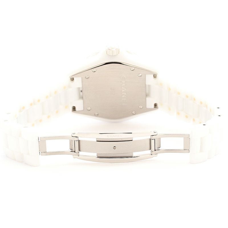 【中古】CHANEL J12 WHITE CERAMIC DIAMOND BEZEL 38MM シャネル J12 ホワイトセラミック ダイヤモンドベゼル 38MM H0969