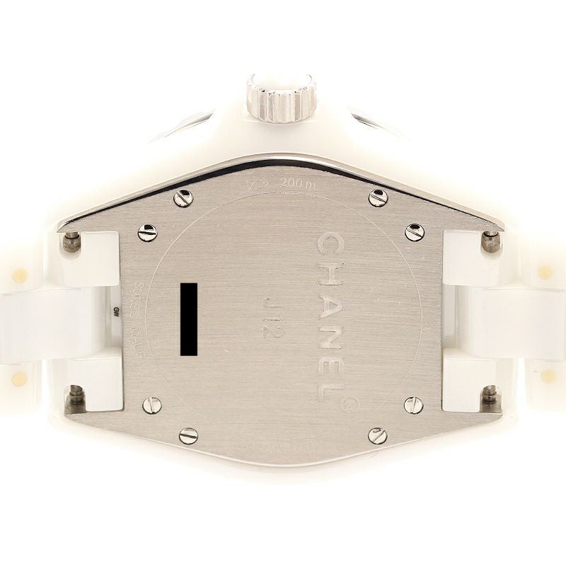 【中古】CHANEL J12 WHITE CERAMIC DIAMOND BEZEL 38MM シャネル J12 ホワイトセラミック ダイヤモンドベゼル 38MM H0969