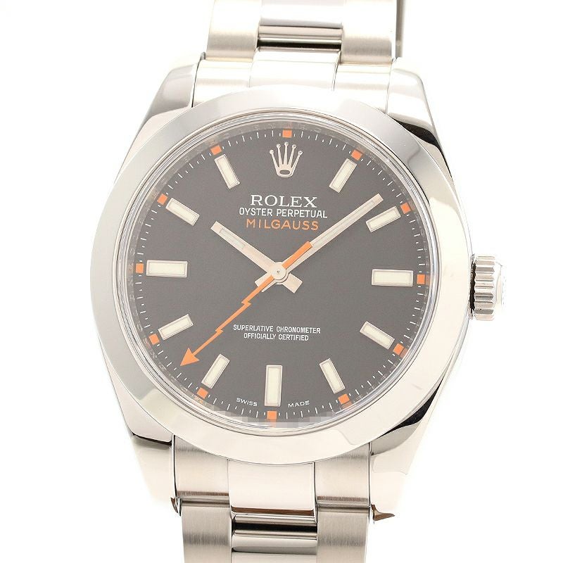 【中古】ROLEX OYSTER PERPETUAL MILGAUSS ロレックス オイスターパーペチュアル ミルガウス 116400 (M116400-0001)