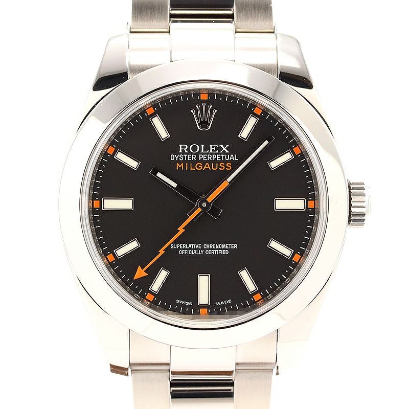 【中古】ROLEX OYSTER PERPETUAL MILGAUSS ロレックス オイスターパーペチュアル ミルガウス 116400 (M116400-0001)