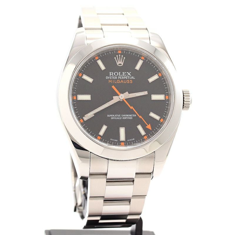 【中古】ROLEX OYSTER PERPETUAL MILGAUSS ロレックス オイスターパーペチュアル ミルガウス 116400 (M116400-0001)