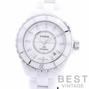 【中古】CHANEL J12 WHITE CERAMIC AUTOMATIC 38MM シャネル J12 ホワイトセラミック オートマティック 38MM H1629