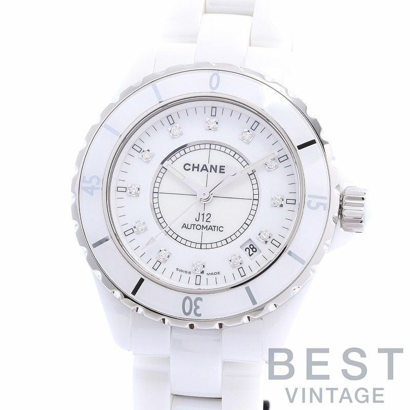 【中古】CHANEL J12 WHITE CERAMIC AUTOMATIC 38MM シャネル J12 ホワイトセラミック オートマティック 38MM H1629