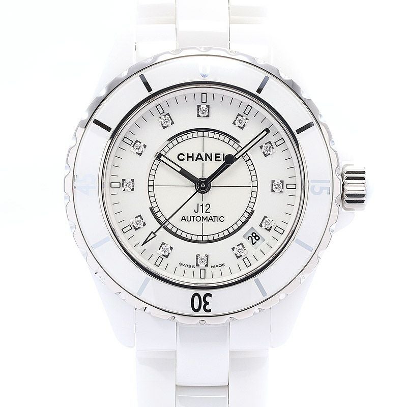 【中古】CHANEL J12 WHITE CERAMIC AUTOMATIC 38MM シャネル J12 ホワイトセラミック オートマティック 38MM H1629