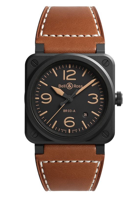 Bell & Ross BR 03 HERITAGE ベル&ロス BR 03 ヘリテージ BR03A-HER-CE/SCA