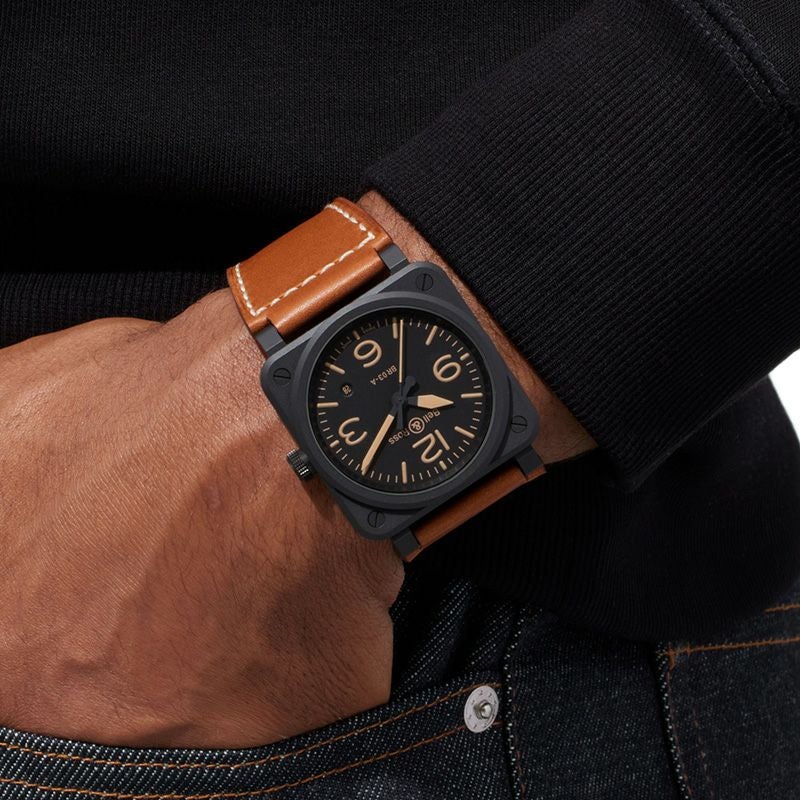 Bell & Ross BR 03 HERITAGE ベル&ロス BR 03 ヘリテージ BR03A-HER-CE/SCA