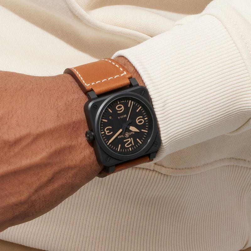 Bell & Ross BR 03 HERITAGE ベル&ロス BR 03 ヘリテージ BR03A-HER-CE/SCA
