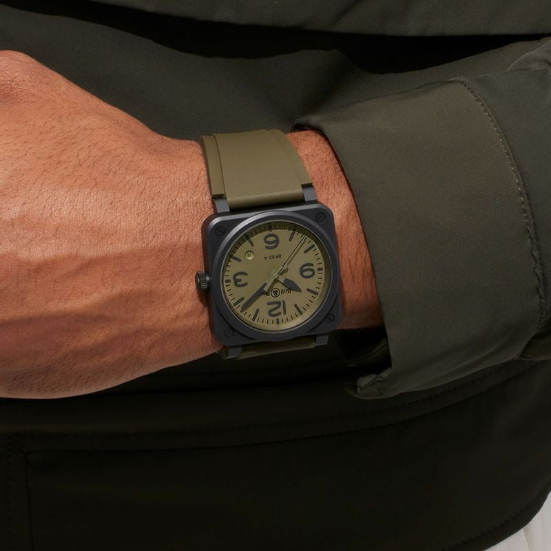 Bell & Ross BR 03 MILITARY CERAMIC ベル&ロス BR 03 ミリタリー セラミック BR03A-MIL-CE/SRB