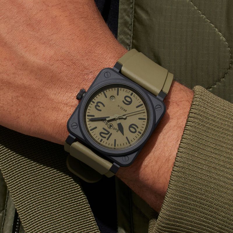 Bell & Ross BR 03 MILITARY CERAMIC ベル&ロス BR 03 ミリタリー セラミック BR03A-MIL-CE/SRB