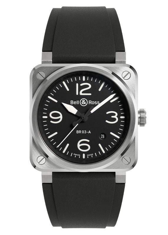 Bell & Ross BR 03 BLACK STEEL ベル&ロス BR 03 ブラック スティール BR03A-BL-ST/SRB