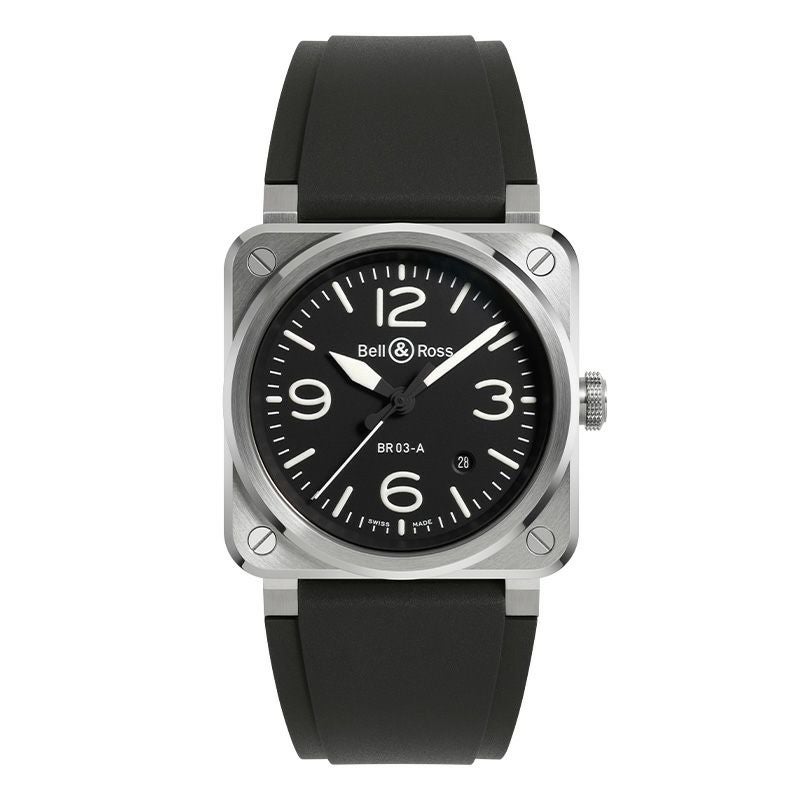 Bell & Ross BR 03 BLACK STEEL ベル&ロス BR 03 ブラック スティール BR03A-BL-ST/SRB