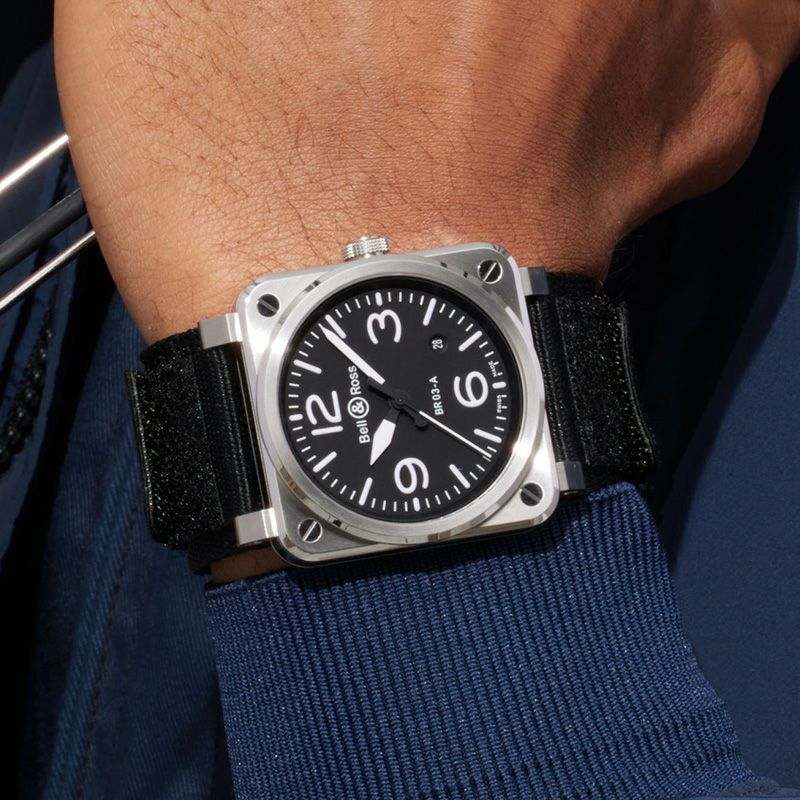 Bell & Ross BR 03 BLACK STEEL ベル&ロス BR 03 ブラック スティール BR03A-BL-ST/SRB