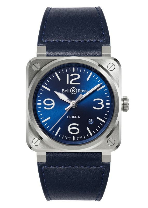 Bell & Ross BR 03 BLUE STEEL ベル&ロス BR 03 クロノ ブルー スティール BR03A-BLU-ST/SCA