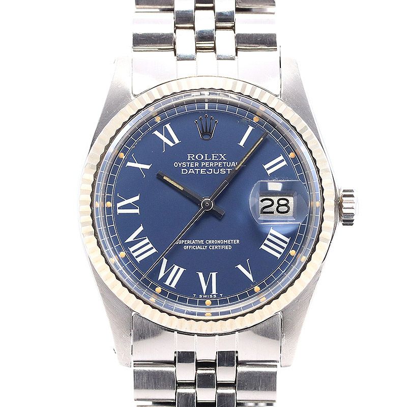 【中古】ROLEX OYSTER PERPETUAL DATEJUST BUCKLEY DIAL ロレックス オイスターパーペチュアル デイトジャスト バックリーダイヤル 1601/4