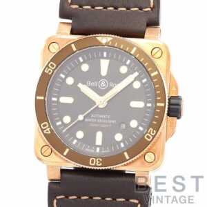 【中古】BELL&ROSS BR03-92 DIVER BROWN BRONZE ベル&ロス BR03-92 ダイバー ブラウン ブロンズ BR0392-D-BR-BR/SCA