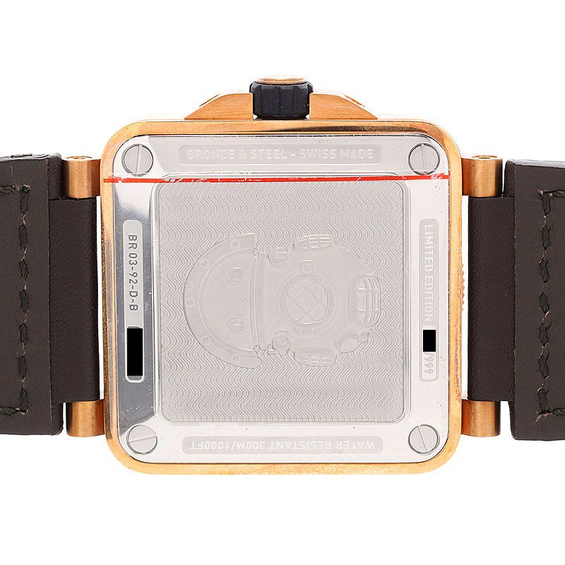 【中古】BELL&ROSS BR03-92 DIVER BROWN BRONZE ベル&ロス BR03-92 ダイバー ブラウン ブロンズ BR0392-D-BR-BR/SCA