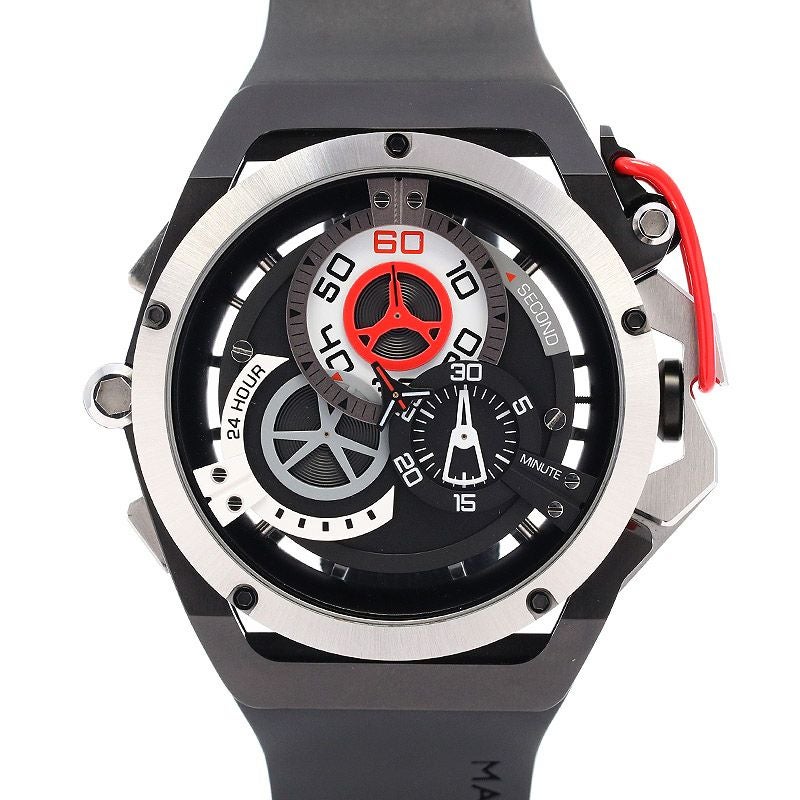 【中古】MAZZUCATO RIM SPORT CHRONOGRAPH マッツカート リム スポーツ クロノグラフ RIM.01-BK186