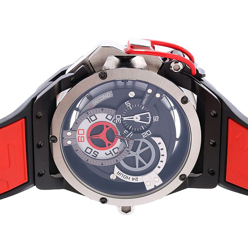 【中古】MAZZUCATO RIM SPORT CHRONOGRAPH マッツカート リム スポーツ クロノグラフ RIM.01-BK186