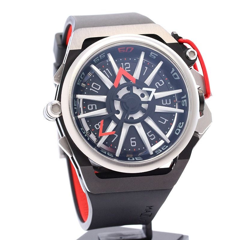 【中古】MAZZUCATO RIM SPORT CHRONOGRAPH マッツカート リム スポーツ クロノグラフ RIM.01-BK186