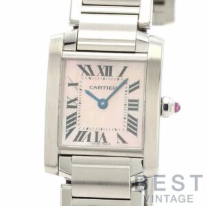 【中古】CARTIER TANK FRANCAISE SMALL MODEL カルティエ タンクフランセーズSM W51028Q3