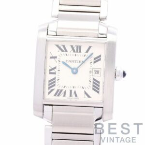 【中古】CARTIER TANK FRANCAISE MEDIUM MODEL カルティエ タンクフランセーズMM W51011Q3