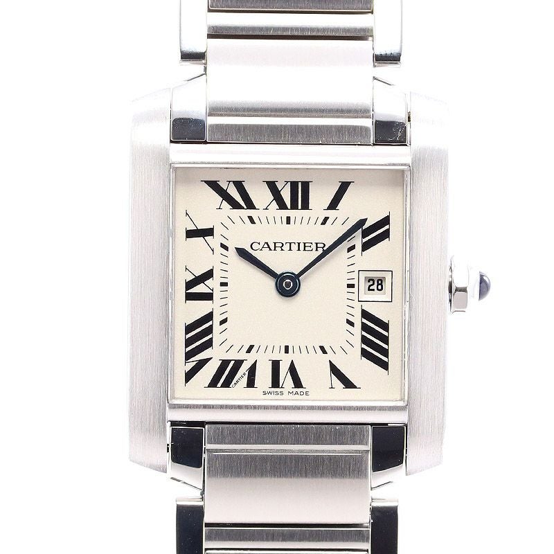 【中古】CARTIER TANK FRANCAISE MEDIUM MODEL カルティエ タンクフランセーズMM W51011Q3
