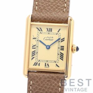 【中古】CARTIER MUST TANK LARGE MODEL VERMEIL カルティエ マストタンクLM ヴェルメイユ W1002753