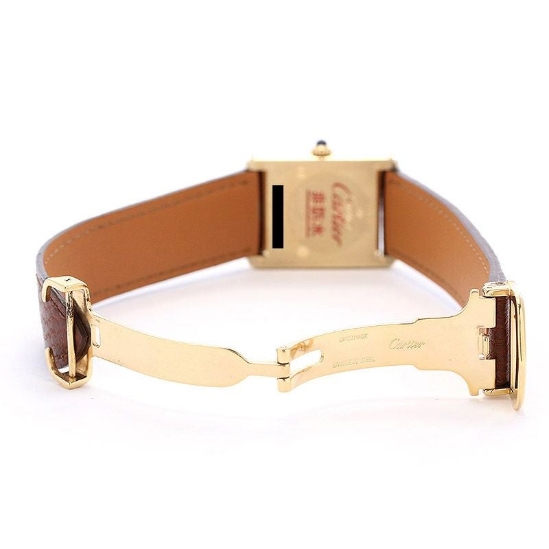 【中古】CARTIER MUST TANK LARGE MODEL VERMEIL OPALINE カルティエ マストタンクLM ヴェルメイユ オパラン W1005654