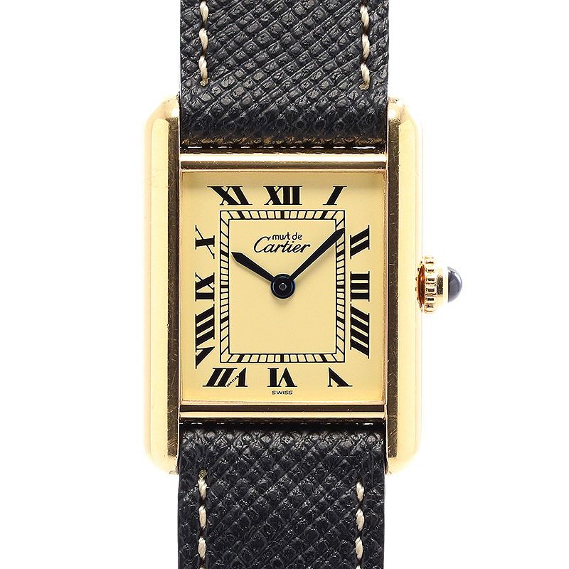 【中古】CARTIER MUST TANK SMALL MODEL VERMEIL カルティエ マストタンクSM ヴェルメイユ W1003153
