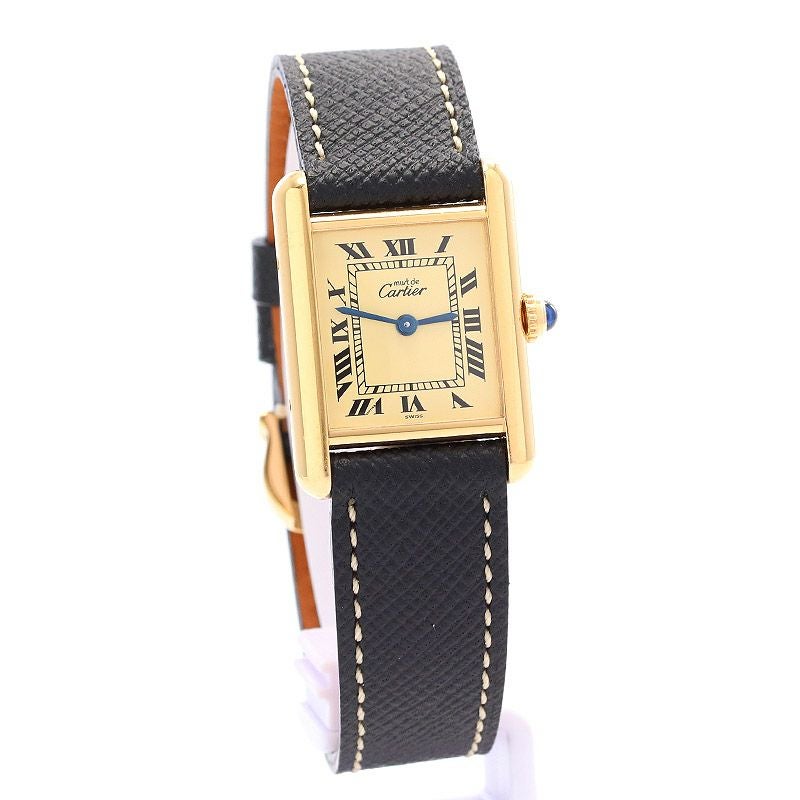 【中古】CARTIER MUST TANK SMALL MODEL VERMEIL カルティエ マストタンクSM ヴェルメイユ W1003153