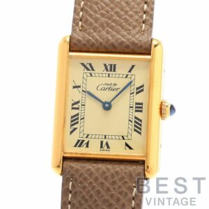 【中古】CARTIER MUST TANK LARGE MODEL VERMEIL カルティエ マストタンクLM ヴェルメイユ W1002753