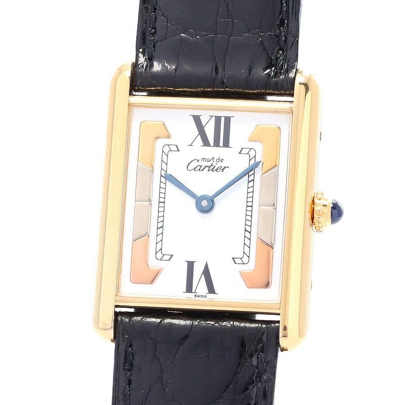 【中古】CARTIER MUST TANK LARGE MODEL VERMEIL カルティエ マストタンクLM ヴェルメイユ W1006254