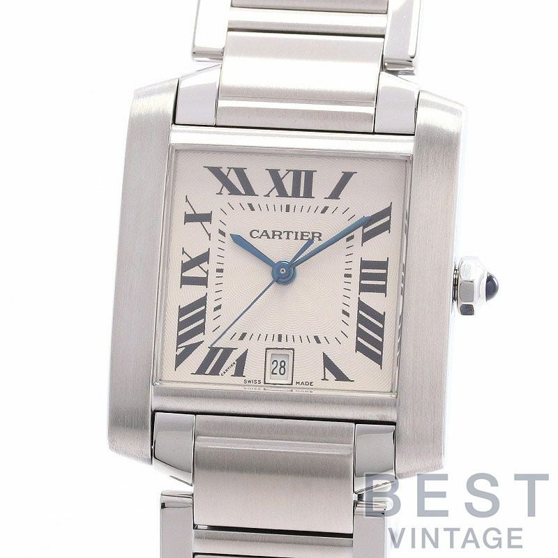 【中古】CARTIER TANK FRANCAISE LARGE MODEL カルティエ タンクフランセーズLM W51002Q3