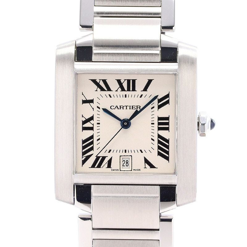 【中古】CARTIER TANK FRANCAISE LARGE MODEL カルティエ タンクフランセーズLM W51002Q3